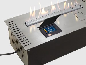 Автоматический биокамин Lux Fire Smart Flame 1200 RC INOX