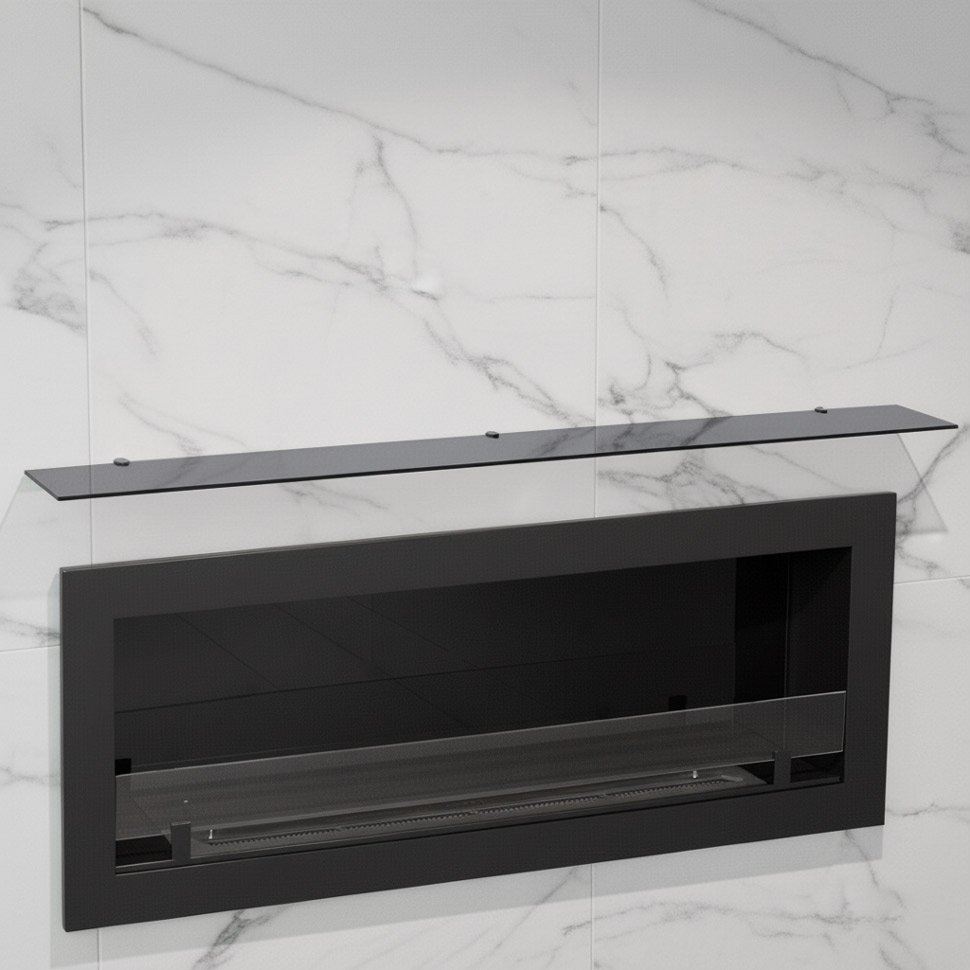 Стеклянная полка для биокамина Gray  1500